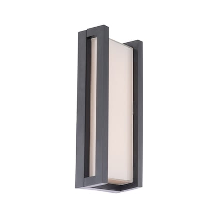 Dweled Axel LED 14in Indoor and Outdoor Wall Light 3000K in Black WS-W440